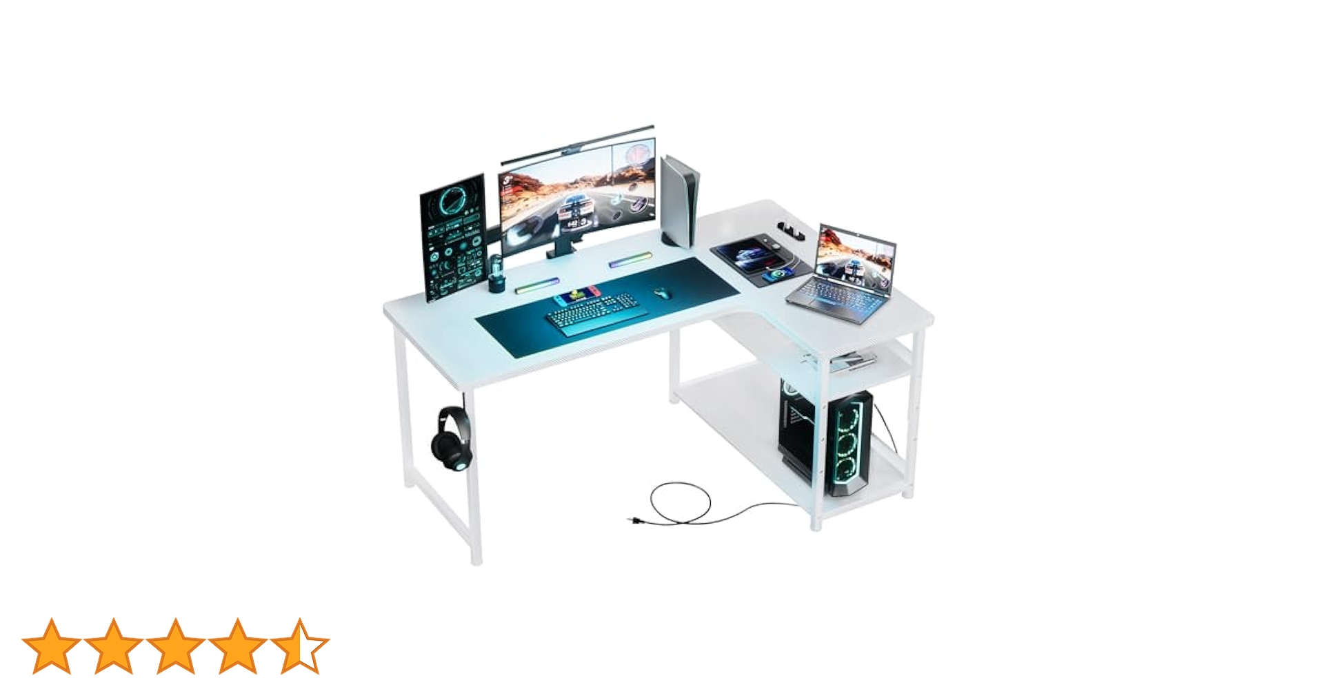 GTRACING ゲーミングデスク 幅140cm パソコンデスク　カーボン調 Amazon.co.jp: GTRACING ゲーミングデスク パソコンデスク